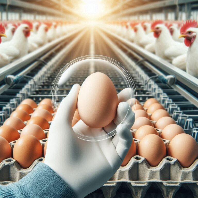 High-quality broiler eggs stored in a temperature-controlled environment to ensure optimal hatchability